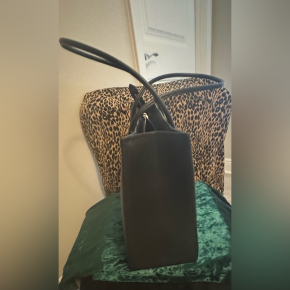 kate spade Black Logo Leather Tote - Picture 3 of 6